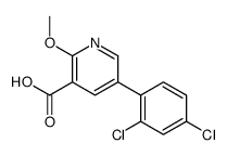 5-(2,4-dichlorophenyl)-2-methoxypyridine-3-carboxylic acid结构式