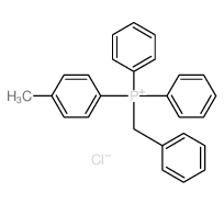 Phosphonium,(4-methylphenyl)diphenyl(phenylmethyl)-, chloride (1:1)结构式