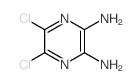 5,6-dichloropyrazine-2,3-diamine结构式