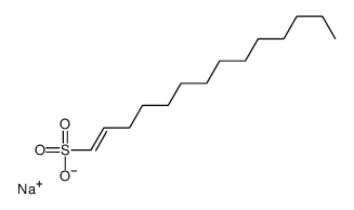 Sodium tetradecenesulfonate Structure