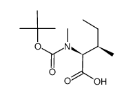 N-[(1,1-二甲基乙氧基)羰基]-N-甲基-L-别异亮氨酸结构式