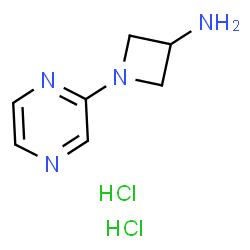 1-(Pyrazin-2-yl)azetidin-3-amine dihydrochloride结构式