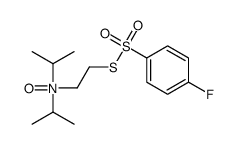 N-[2-(4-fluorophenyl)sulfonylsulfanylethyl]-N-propan-2-ylpropan-2-amine oxide结构式