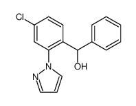 (4-chloro-2-(1H-pyrazol-1-yl)phenyl)(phenyl)methanol Structure