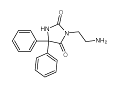 3-(2-Aminoethyl)-5,5-diphenylhydantoin结构式