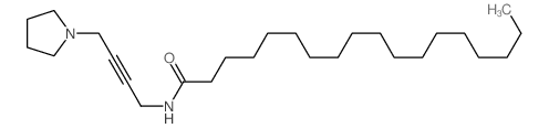 Octadecanamide,N-[4-(1-pyrrolidinyl)-2-butyn-1-yl]-结构式