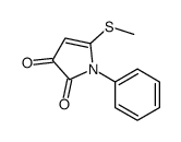 5-methylsulfanyl-1-phenylpyrrole-2,3-dione Structure