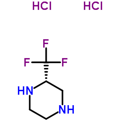 (2S)-2-(Trifluoromethyl)piperazine dihydrochloride structure