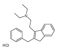 2-(2-benzyl-3H-inden-1-yl)-N,N-diethylethanamine,hydrochloride结构式