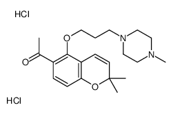 1-[2,2-dimethyl-5-[3-(4-methylpiperazin-1-yl)propoxy]chromen-6-yl]ethanone,dihydrochloride Structure