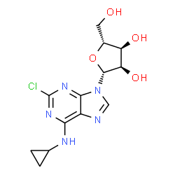 Adenosine, 2-chloro-N-cyclopropyl- picture