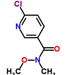 6-Chloro-N-methoxy-N-methylnicotinamide Structure