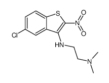 N'-(5-Chloro-2-nitro-benzo[b]thiophen-3-yl)-N,N-dimethyl-ethane-1,2-diamine Structure