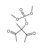 phosphoric acid 1-acetyl-1-methyl-2-oxo-propyl ester dimethyl ester Structure