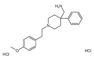 [1-[2-(4-methoxyphenyl)ethyl]-4-phenylpiperidin-4-yl]methanamine,dihydrochloride Structure