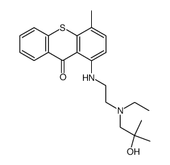 1-(2--aethylamino)-4-methyl-thioxanthenon-(9) Structure