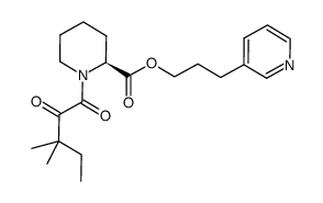 (S)-3-(pyridin-3-yl)propyl 1-(3,3-dimethyl-2-oxopentanoyl)piperidine-2-carboxylate结构式