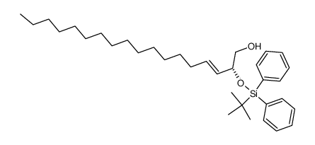 (2R,3E)-2-tert-butyldiphenylsilyloxy-3-octadecen-1-ol Structure