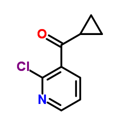 (2-Chloro-3-pyridinyl)(cyclopropyl)methanone Structure