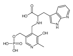 5'-phosphopyridoxyl-7-azatryptophan Structure