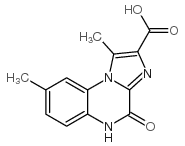 2-(2-hydroxyacetyl)-1,8-dimethylimidazo[1,2-a]quinoxalin-4(5H)-one structure