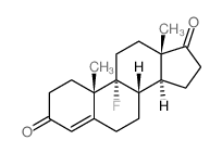 Androst-4-ene-3,17-dione,9-fluoro- (6CI,7CI,8CI) structure