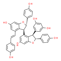 cis-Miyabenol C Structure