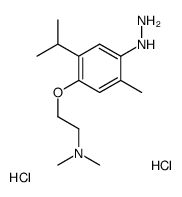 2-(4-hydrazinyl-5-methyl-2-propan-2-ylphenoxy)-N,N-dimethylethanamine,dihydrochloride结构式