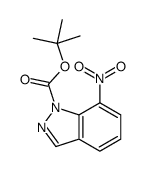 TERT-BUTYL 7-NITRO-1H-INDAZOLE-1-CARBOXYLATE Structure