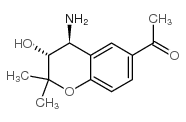 trans-6-Acetyl-4-amino-3,4-dihydro-3-hydroxy-2,2-dimethyl-2H-1-benzopyran structure