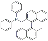 phosphine, [(2'-methyl[1,1'-binaphthalen]-2-yl)methyl]diphenyl-结构式