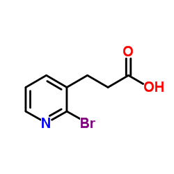 3-(2-Bromo-3-pyridinyl)propanoic acid Structure