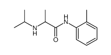 α-Isopropylamino-2-methyl-propionanilid Structure