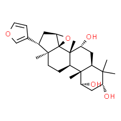 (13α,17α)-14β,15β:21,23-Diepoxy-4,4,8-trimethyl-24-nor-5α-chola-20,22-diene-1α,3α,7α-triol structure