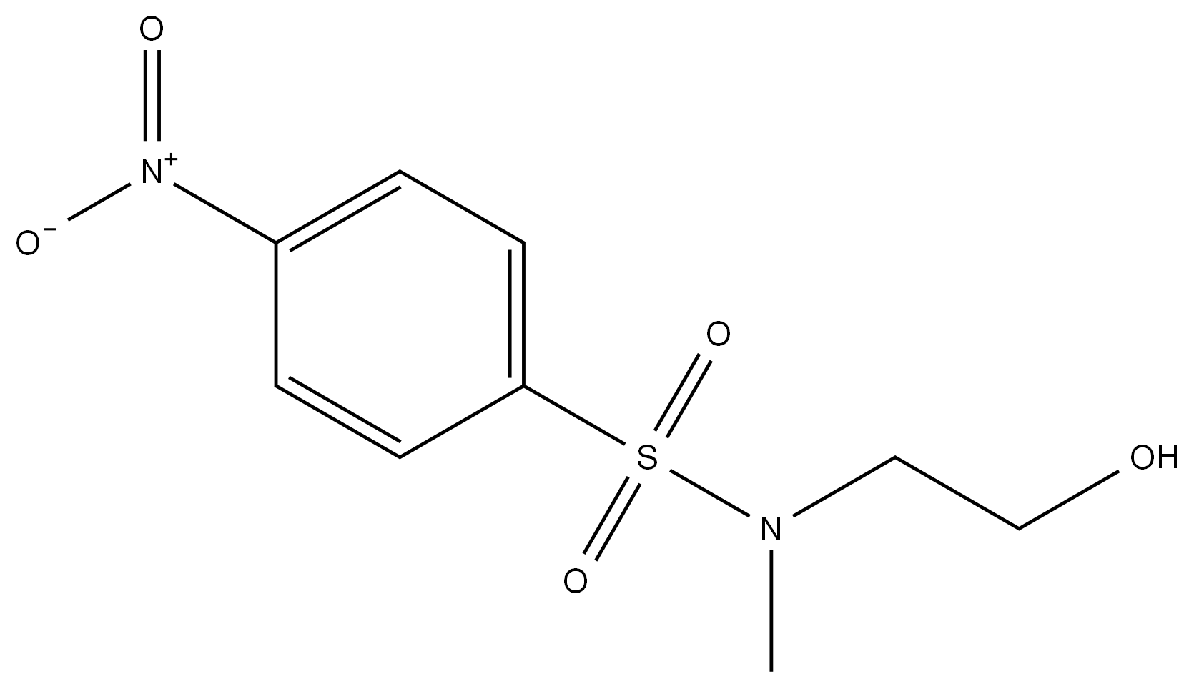 N-(2-hydroxyethyl)-N-methyl-4-nitrobenzenesulfonamide图片