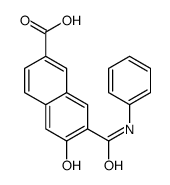 6-hydroxy-7-(phenylcarbamoyl)naphthalene-2-carboxylic acid结构式