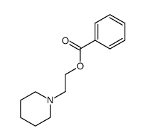 1-(2-phenylcarbonyloxyethyl)piperidine结构式