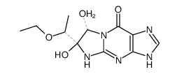 9H-Imidazo[1,2-a]purin-9-one,6-(1-ethoxyethyl)-1,4,6,7-tetrahydro-6,7-dihydroxy- (8CI)结构式