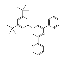 4-(3,5-ditert-butylphenyl)-2,6-dipyridin-2-ylpyridine结构式