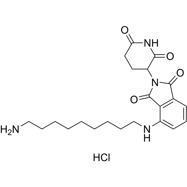 Thalidomide-NH-C9-NH2 hydrochloride结构式