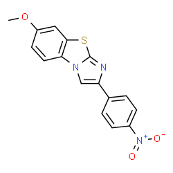 7-METHOXY-2-(4-NITROPHENYL)IMIDAZO[2,1-B]BENZOTHIAZOLE structure