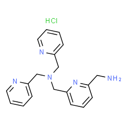 1-(6-(Aminomethyl)pyridin-2-yl)-N,N-bis(pyridin-2-ylmethyl)methanamine hydrochloride Structure