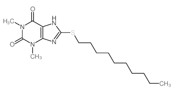 Theophylline, 8-(decylthio)- picture