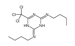 2-N,4-N-dibutyl-6-(trichloromethyl)-1,3,5-triazine-2,4-diamine结构式