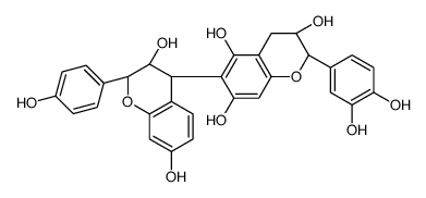 (2R,3S)-6-[(2R,3S,4R)-3,7-dihydroxy-2-(4-hydroxyphenyl)-3,4-dihydro-2H-chromen-4-yl]-2-(3,4-dihydroxyphenyl)-3,4-dihydro-2H-chromene-3,5,7-triol Structure