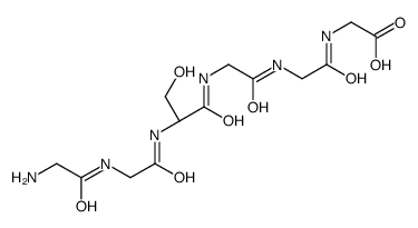 2-[[2-[[2-[[(2S)-2-[[2-[(2-aminoacetyl)amino]acetyl]amino]-3-hydroxypropanoyl]amino]acetyl]amino]acetyl]amino]acetic acid Structure