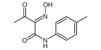 2-HYDROXYIMINO-3-OXO-N-P-TOLYL-BUTYRAMIDE结构式