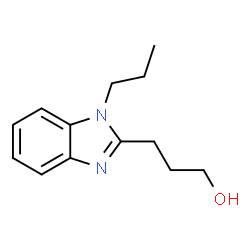 3-(1-propyl-1H-benzo[d]imidazol-2-yl)propan-1-ol结构式