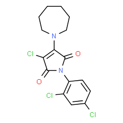 3-(1-Azepanyl)-4-chloro-1-(2,4-dichlorophenyl)-1H-pyrrole-2,5-dione structure