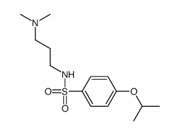 N-(3-dimethylaminopropyl)-4-propan-2-yloxy-benzenesulfonamide Structure